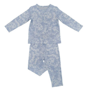 مجموعة ملابس منزلية ناعمة للأطفال الصغار صيفية مخصصة مع صبغة ربطة عنق اصطناعية مطبوعة للفتياتCustom Summer Toddler Soft Homewear Set with Faux Tie Dye Print for Girls
