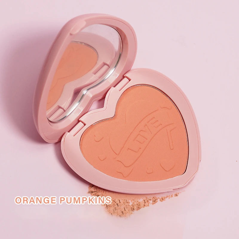 Heart-shaped face blush 