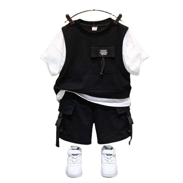 Boys' shorts, fashionable children's clothing, boys' summer suit 