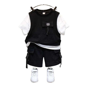Boys' shorts, fashionable children's clothing, boys' summer suit 