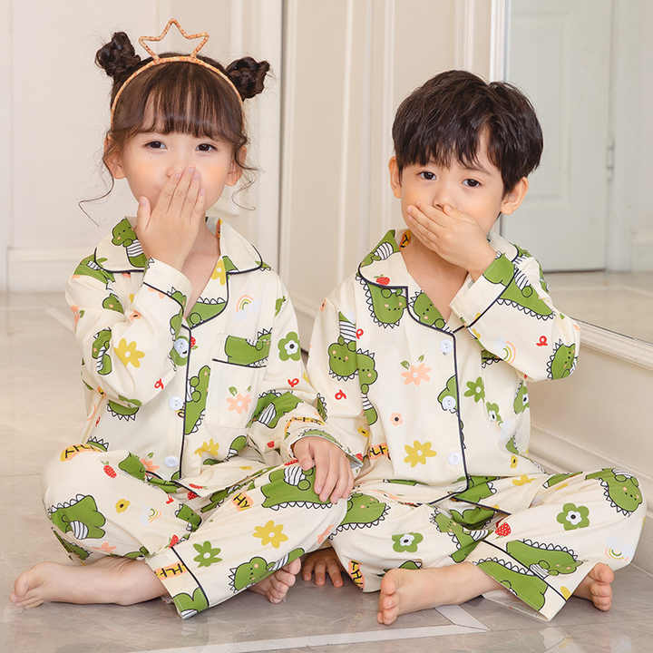 New long-sleeved children's pajamas 