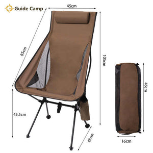 كرسي خارجي قابل للطي، كرسي محمول على شكل . Outdoor Folding Chair, Portable Moon Chair for Beach,