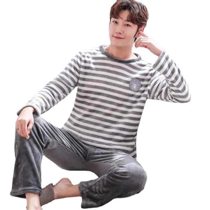 أطقم ملابس نوم شتوية للرجال ملابس نوم رجالية . Men's Winter Sleepwear Sets Men's