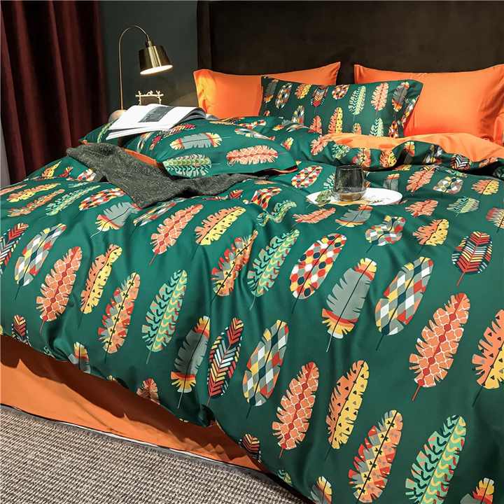 High quality printed duvet cover set made of 100% cotton. 