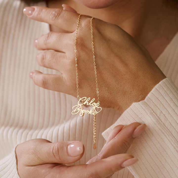 gold steel necklace