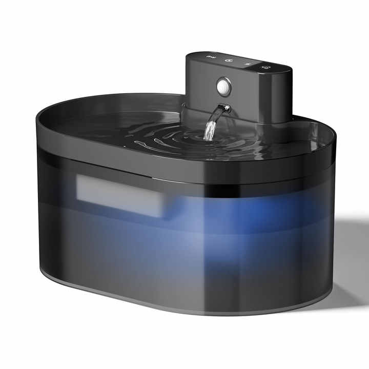 Cordless pet car battery with device. Bowls and feeders. 