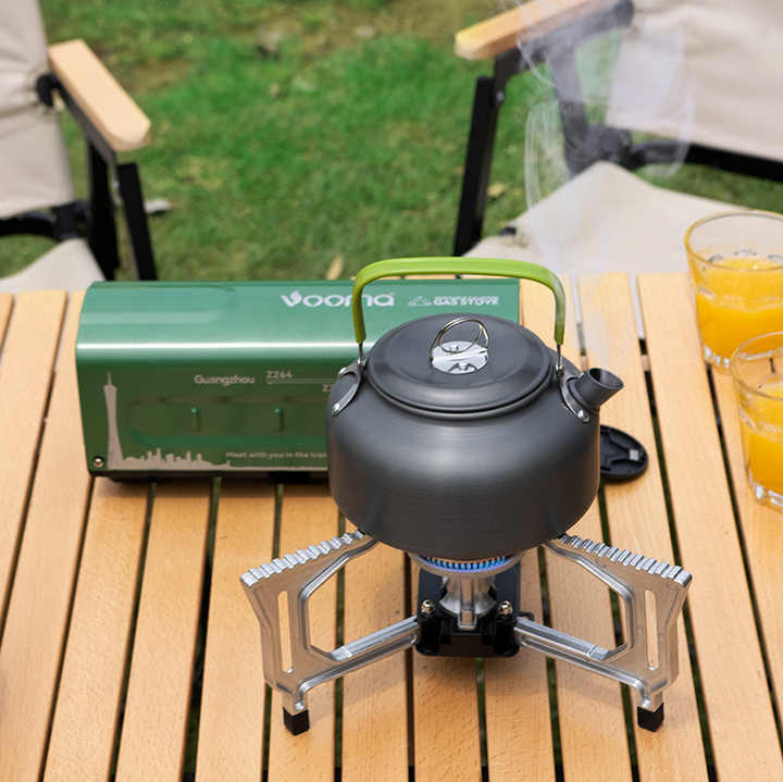 Portable Outdoor Gas Stove Burner for Backpacking and Hiking Easy-Carry Propane Butane Camping Cookware 