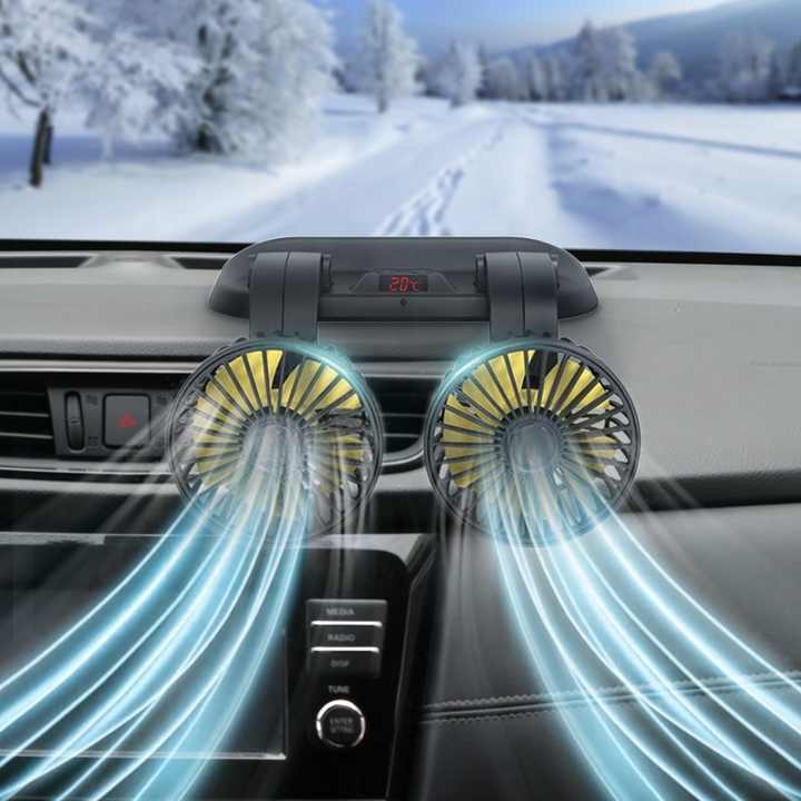 Double Head Car Fan, 2023 Fan Accessories. 