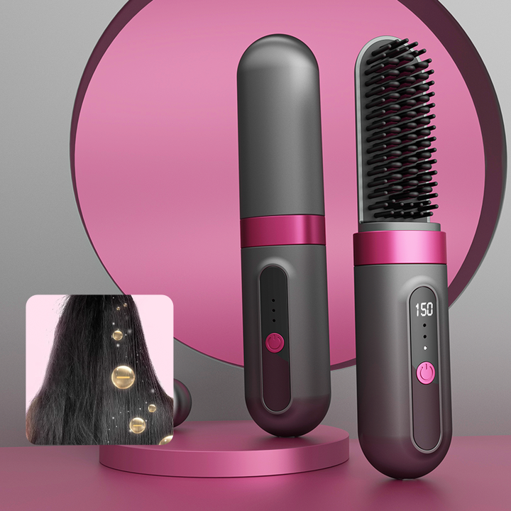 Customizable Wireless Hair Straightener Portable. 