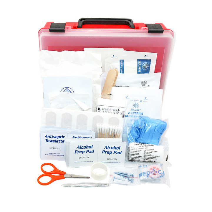 Complete 178 Piece First Aid Kit with Supplies. 