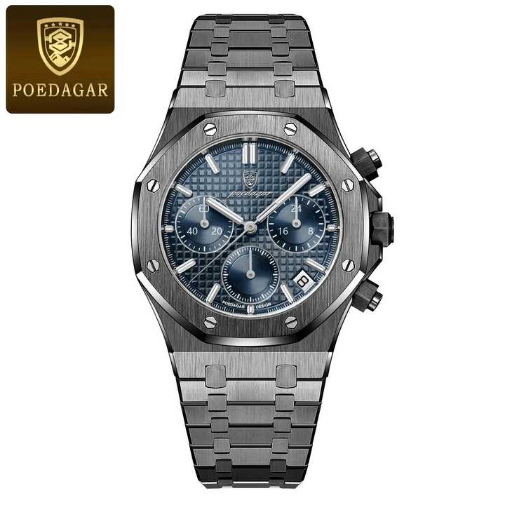 POEDAGAR 926 New Men's Rose Gold Watch. 