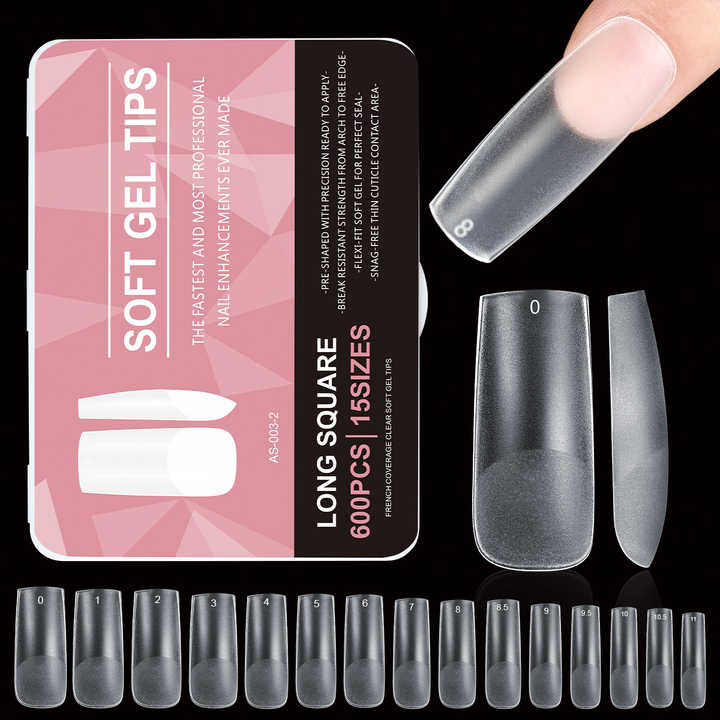 transparent artificial nails 