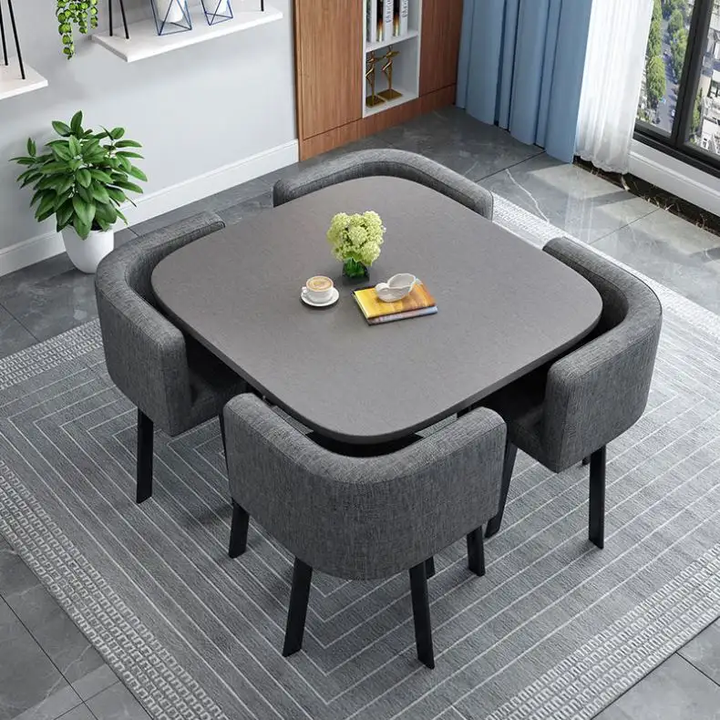 Set of 4 stone chairs 