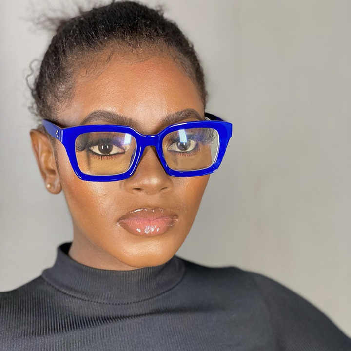 New Square Glasses Frame Flat Mirro 
