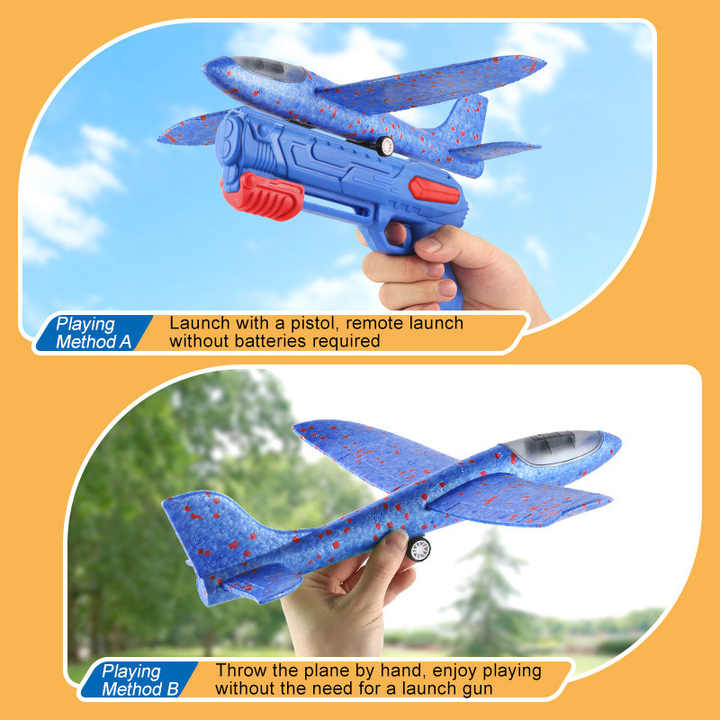 ألعاب رياضية خارجية، طائرة شراعية، قاذف يدوي   Outdoor sports toys, glider, hand launcher, l