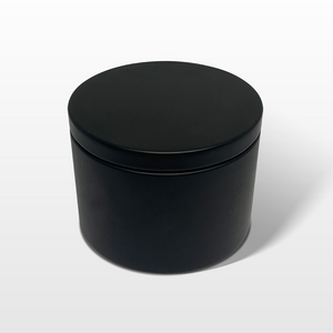 Black and White Metal Scented Candle-علب شموع معطرة