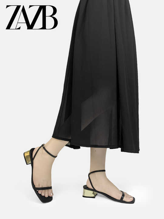 high-heeled leather shoes 