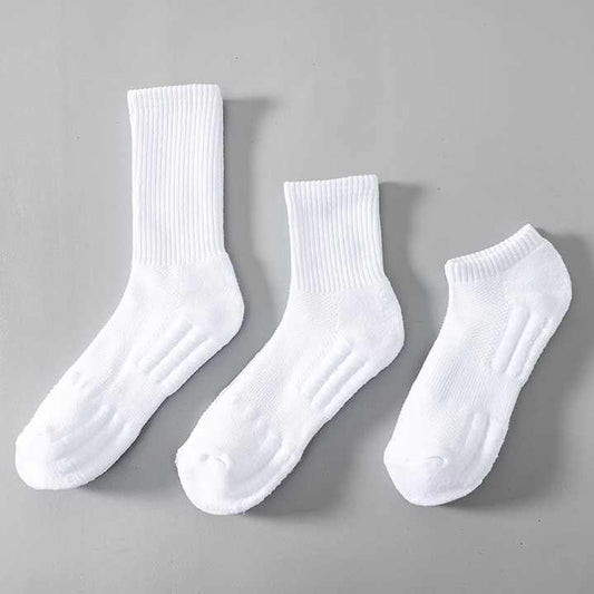 جوارب بيضاء متوسطة الأنبوبة للرجال في الصيف لا. Men's Summer White Medium Tube Socks, Black Sweat