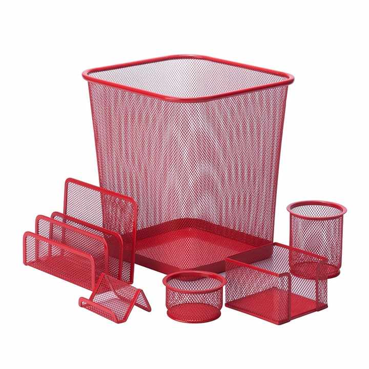 Business Office School Supplies Metal-Mesh Desk Set 