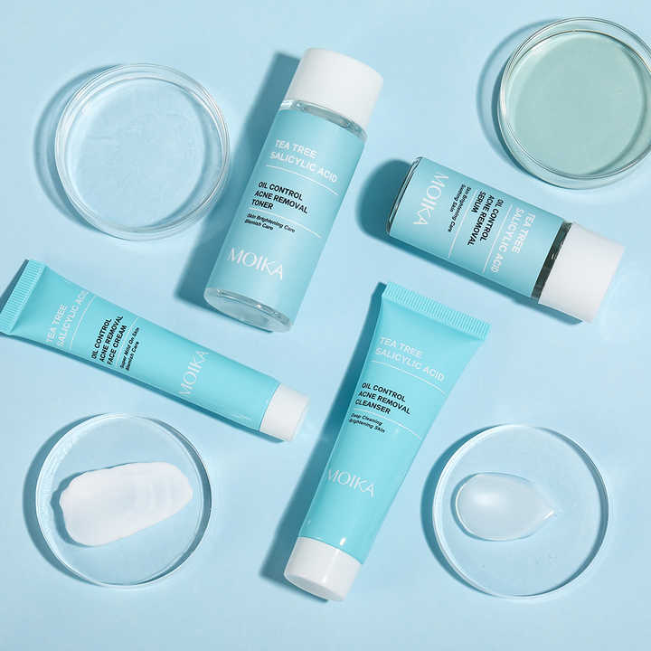 Tea Tree Salicylic Acid Acne Skin Care Se Private Label, Organic Facial Soothing Products 