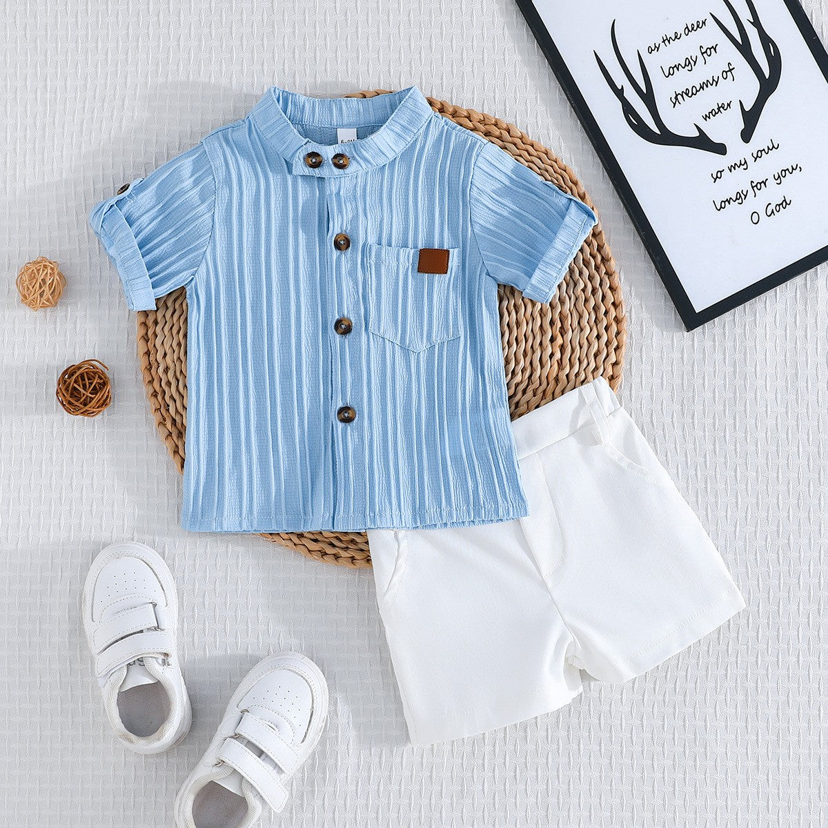 مجموعة الملابس للأولاد الصغار شورت اولاد