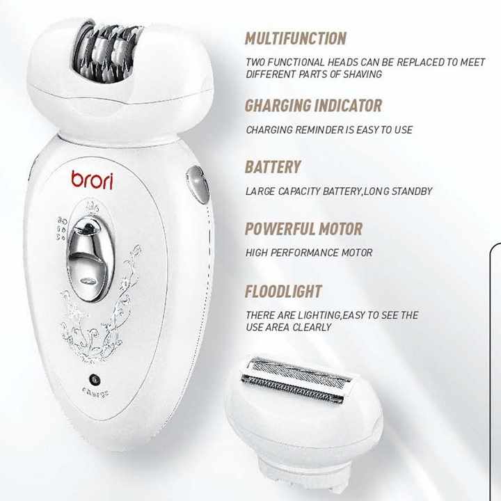 Women Bikini Underarm Leg Hair - 2-in-1 Shaver &amp; Epilator for Women 