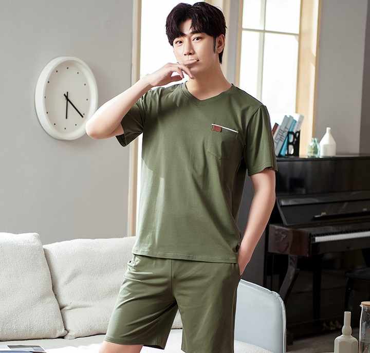 Men's Modal Cotton Short Sleeve Pajamas. 