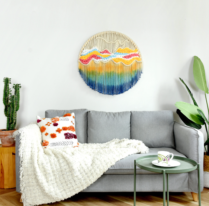 Irregular Modern Macrame Decor Home Decor Wall Art Designs Tapestry Home Decor for Living Room and Home Walls 