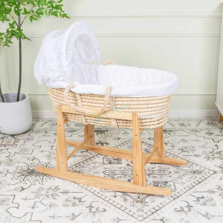 New Wooden Baby Cradle Design Corn-Basket Holder 