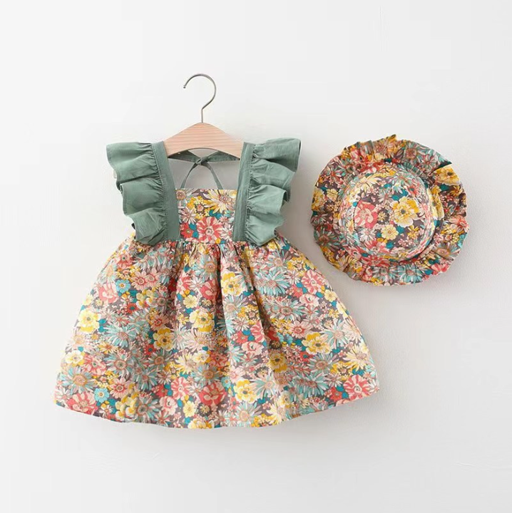 Summer Toddler Girls Dresses Korean Fashion 