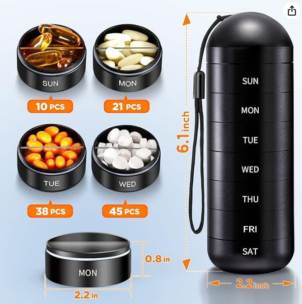 Pill and detergent organizer 