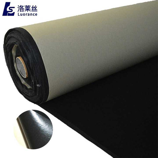 Flocked Velvet Fabric - Black Non-Woven Velvet Fabric