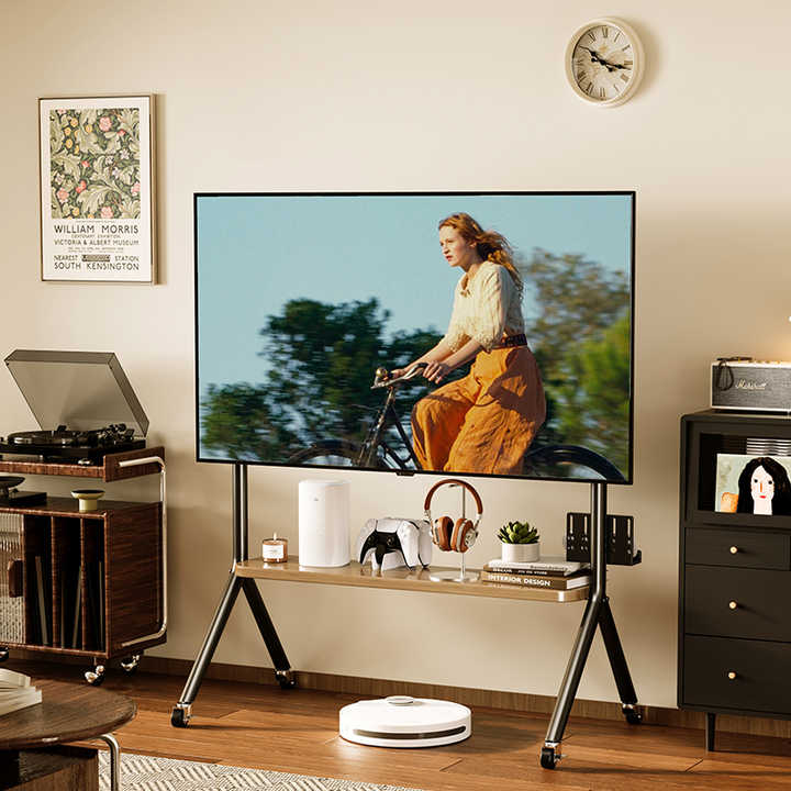 Mobile TV Stand Rolling 