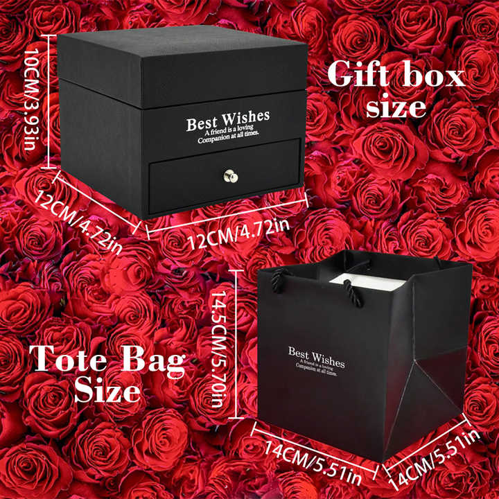 Valentine's Day 9 Forever Artificial Roses with Pendant. 