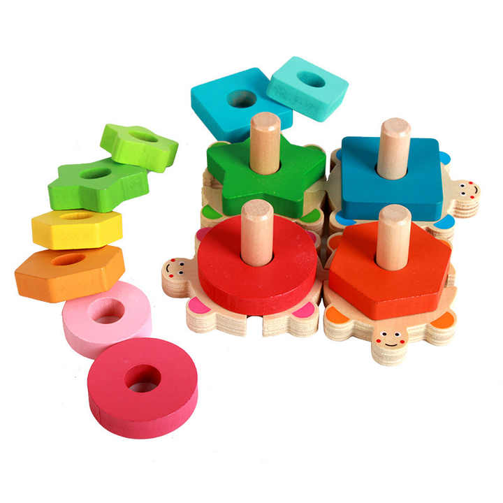 Wooden shapes entertainment games 