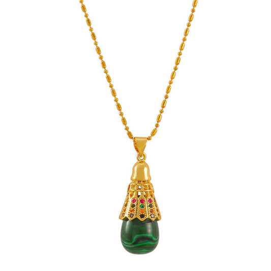 Malachite necklace 