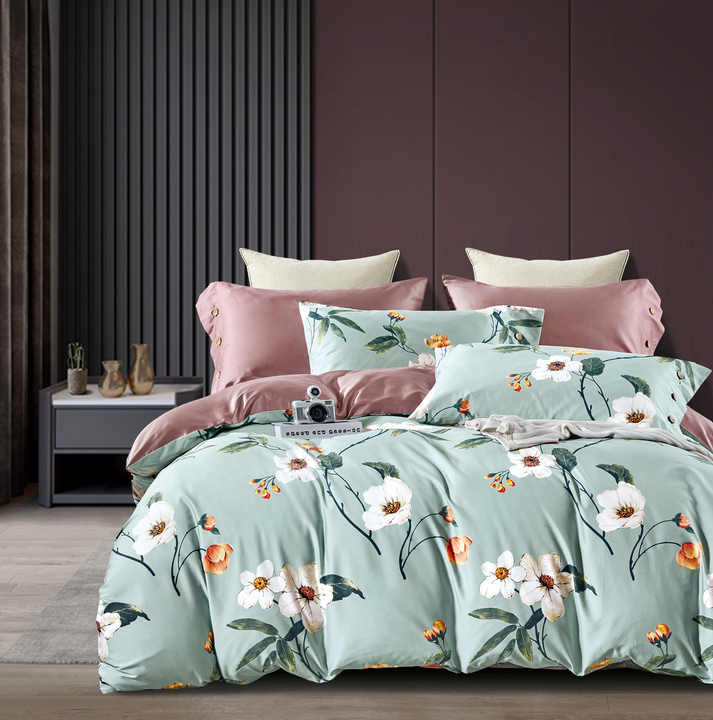 Custom Cotton Bedding Set, Satin Cotton 
