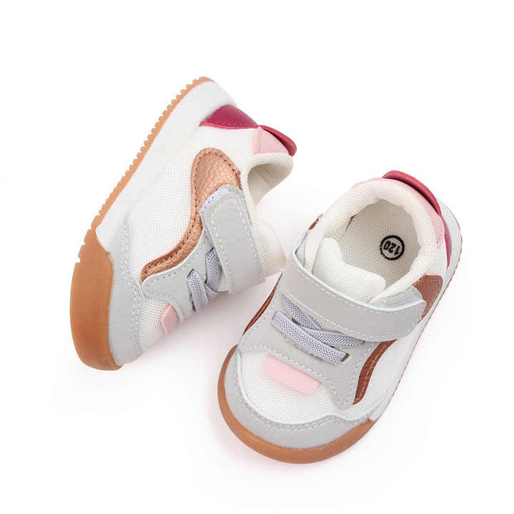 Spring and Autumn Baby Shoes, White Breathable Mesh 