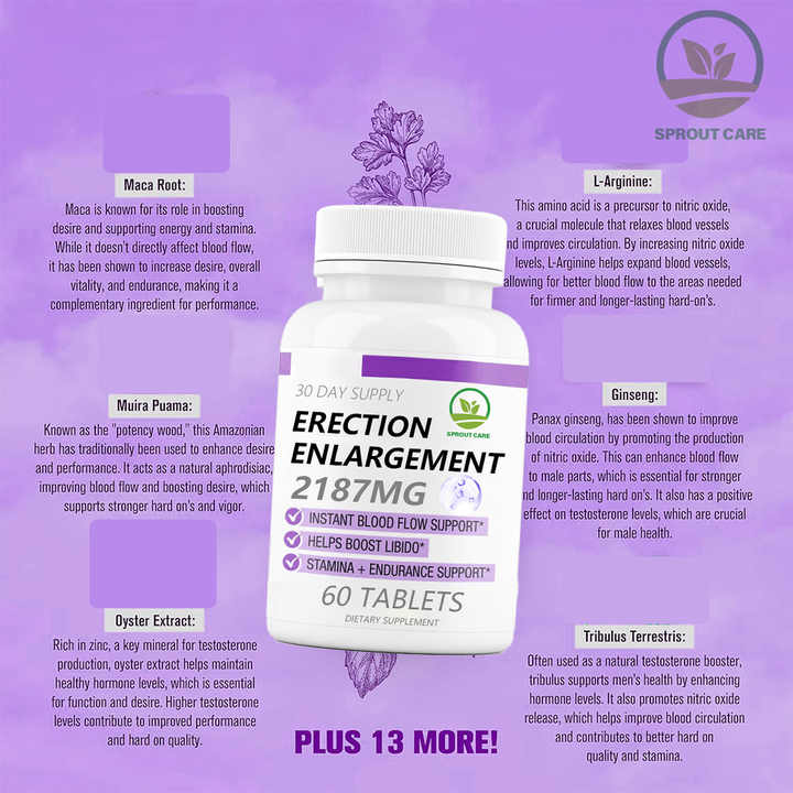 كبسولات قوية من العلامة الخاصة للرجال حبوب تعزيز الطاقة بالإضافة إلى مكملات الطاقة الصلبة أقراص جذور الماكاPrivate Label Power Capsules for Men Energy Boosting Pills Plus Solid Energy Supplements Maca Root Tablets