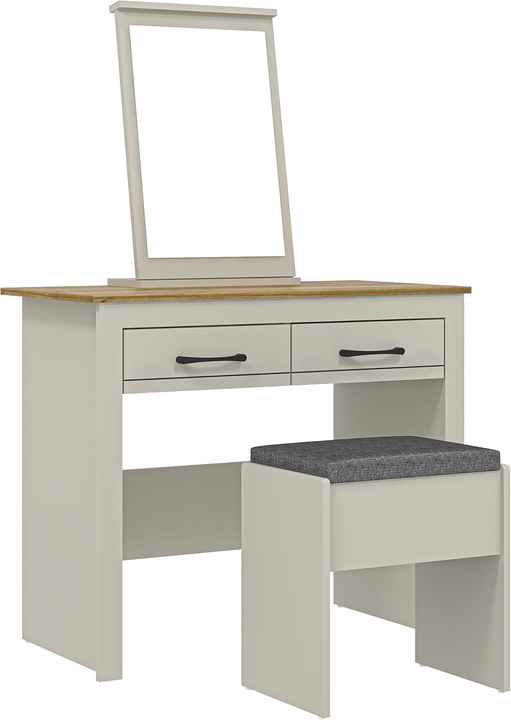 طاولة زينة مع كرسي مدعم بمرآة طاولة زينة كبيرة . Vanity table with mirrored chair Large v