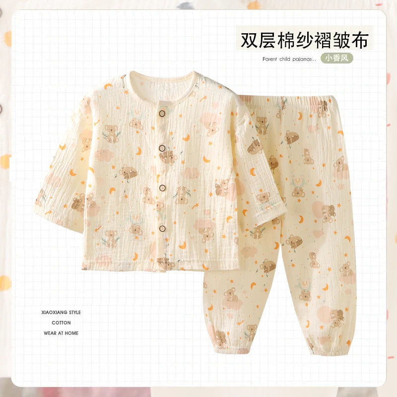 Pure cotton children's pajamas 