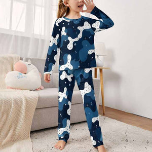 طقم بيجامات للأطفال والفتيات طقم بيجامات للأطفال طقم بيجامات قطنية ناعمة مع شعار مخصص وأعمال فنية للأطفالKids Girls Pajama Set Kids Pajama Set Soft Cotton Pajama Set with Custom Logo and Children's Artwork