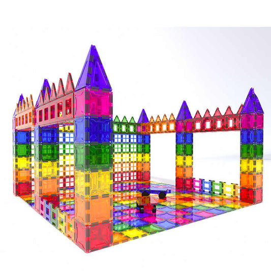 ألعاب مكعبات البناء المغناطيسية للأطفال بعمر . Magnetic building block toys for kids ages 3 and up