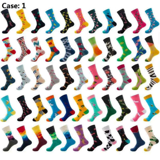 Cute Men's Colorful Crazy Funky Crew Socks 