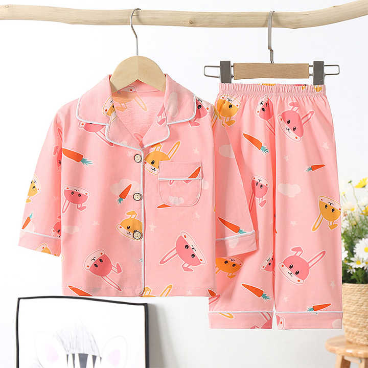 New Cotton Baby Pajamas Set Cartoon 