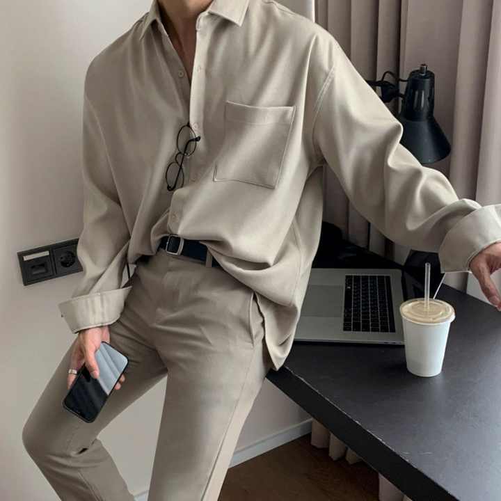 Men's casual shirts with sleeves 
