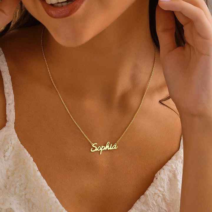 gold steel necklace