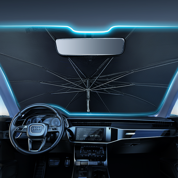 No Installation Required Curved Bar Car Windshield Sunshade Car Sunshade Wind Deflector 