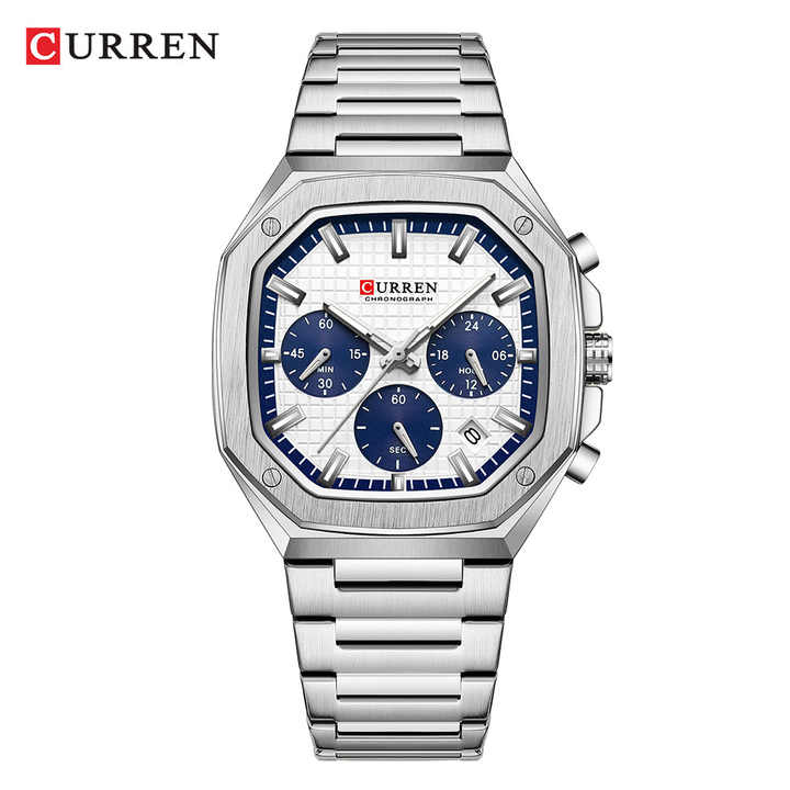 ساعة كورين 8459 للرجال كرونوغراف كوارتز . Curren 8459 Men's Chronograph Quartz Business Watch