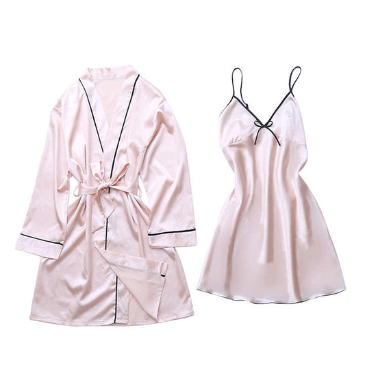 Plus Size Satin Pajamas Clothing 